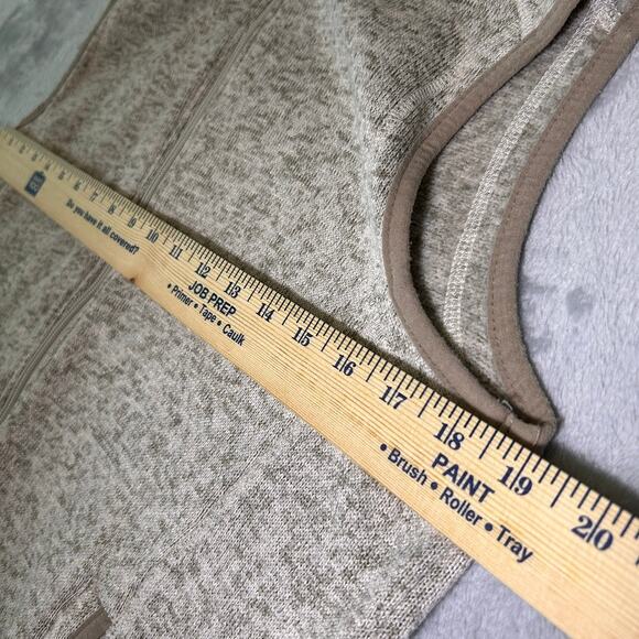 Simply Southern Full Zip Vest Womens Medium Oatmeal Heathered Fall Layering - Picture 5 of 7